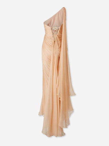Maria Lucia Hohan Mujer Barcelona Vestido Maxi Florencia color Melocotón sku 732-001627 01 - Foto 2
