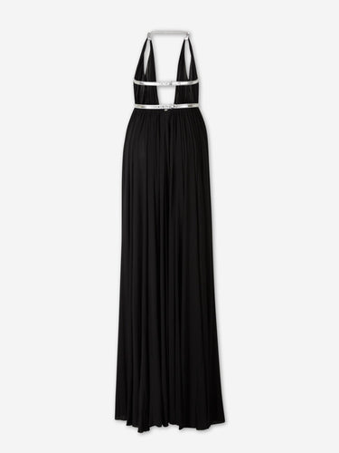 Alaïa Mujer Barcelona Vestido Maxi Plisado color Negro sku 732-001630 01 - Foto 2