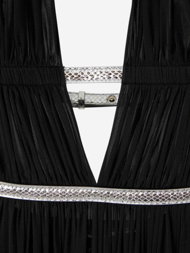 Alaïa Mujer Barcelona Vestido Maxi Plisado color Negro sku 732-001630 01 - Foto 3