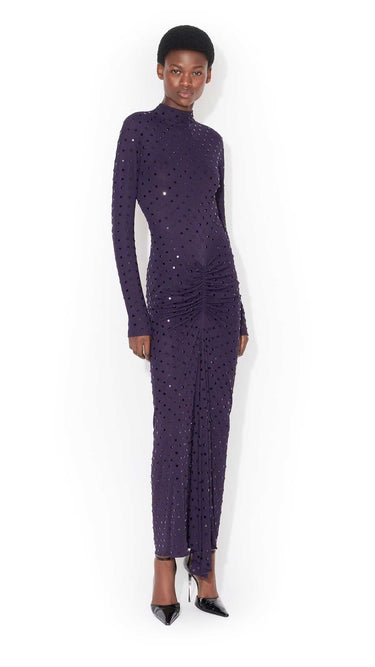 Alaïa  Barcelona Vestido Maxi Fluido color Violeta sku 732-001631 01 - Foto 2