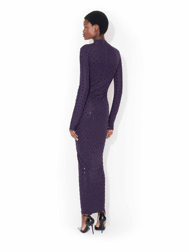 Alaïa  Barcelona Vestido Maxi Fluido color Violeta sku 732-001631 01 - Foto 3
