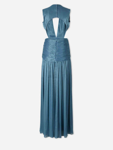 Costarellos Mujer Barcelona Vestido Maxi Silla color Azul Turquesa sku 732-001633 01 - Foto 2