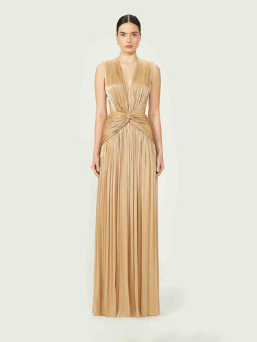 Costarellos Mujer Barcelona Vestido Maxi Silla color Beige sku 732-001633 03 - Foto 2