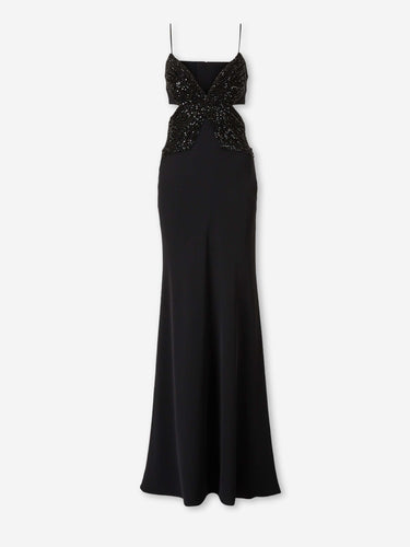 Costarellos Mujer Barcelona Vestido Maxi Pedrería color Negro sku 732-001634 01 - Foto 1