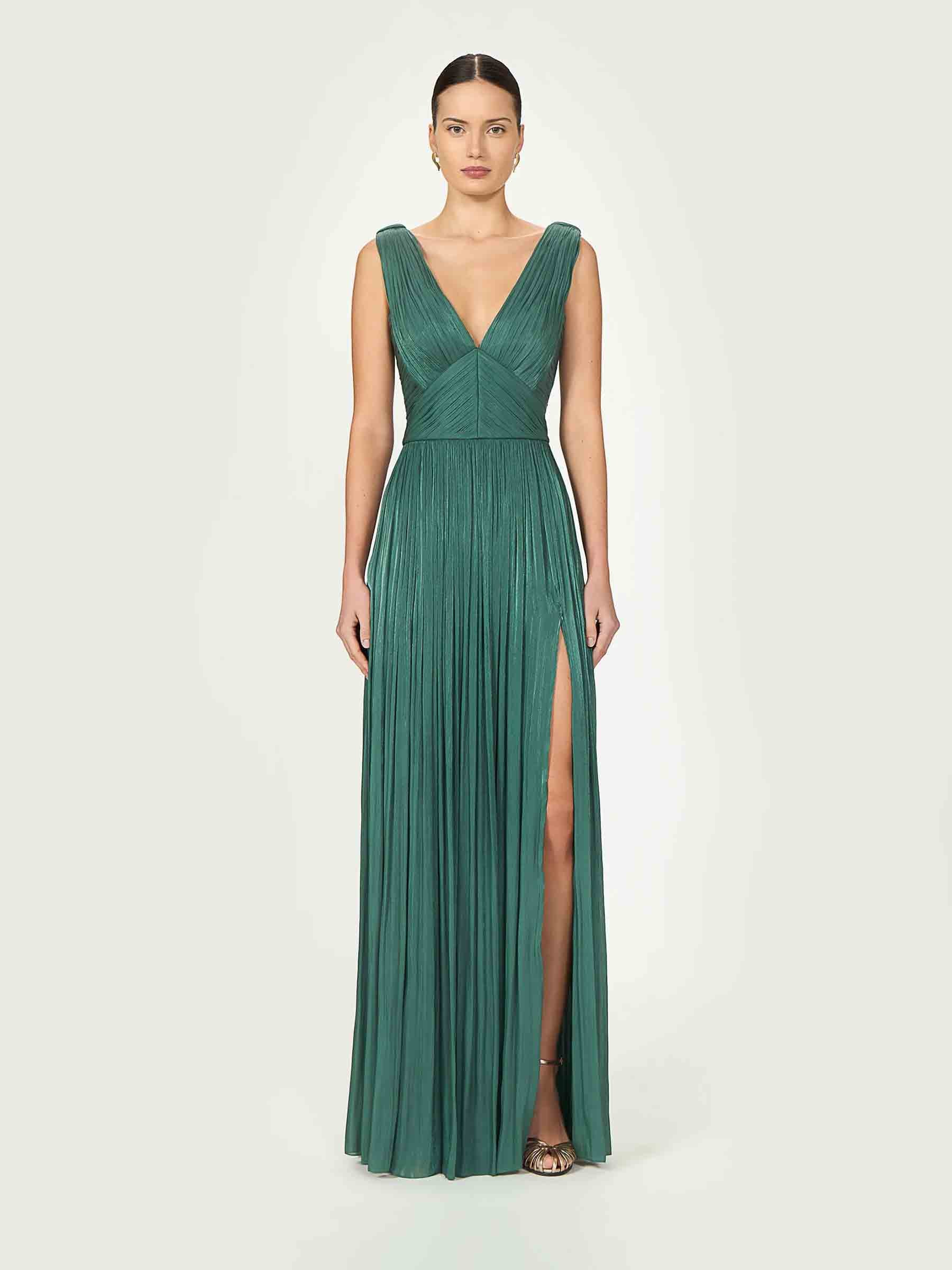 Costarellos Mujer Barcelona Vestido Maxi Anilia color Verde Turquesa sku 732-001635 01 - Foto 2