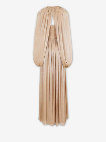 Costarellos Mujer Barcelona Vestido Maxi Sireen color Beige sku 732-001636 01 - Foto 2