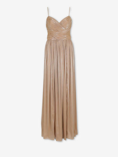 Costarellos Mujer Barcelona Vestido Maxi Sireen color Beige sku 732-001636 01 - Foto 5
