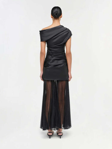 Simkhai Mujer Barcelona Vestido Midi Ammalie color Negro sku 732-001640 01 - Foto 3