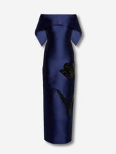 Erdem Mujer Barcelona Vestido Mikado Bardot color Azul Marino sku 732-001652 01 - Foto 1