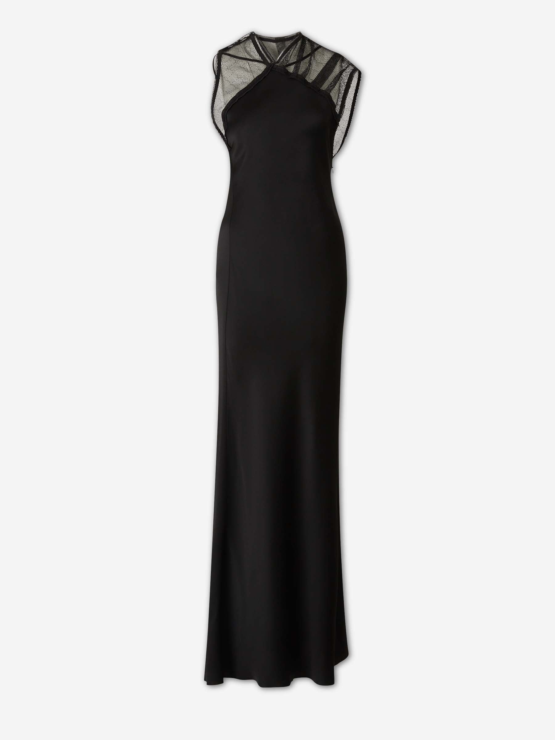 Victoria Beckham Mujer Barcelona Vestido Maxi Mesh color Negro sku 732-001653 01 - Foto 1