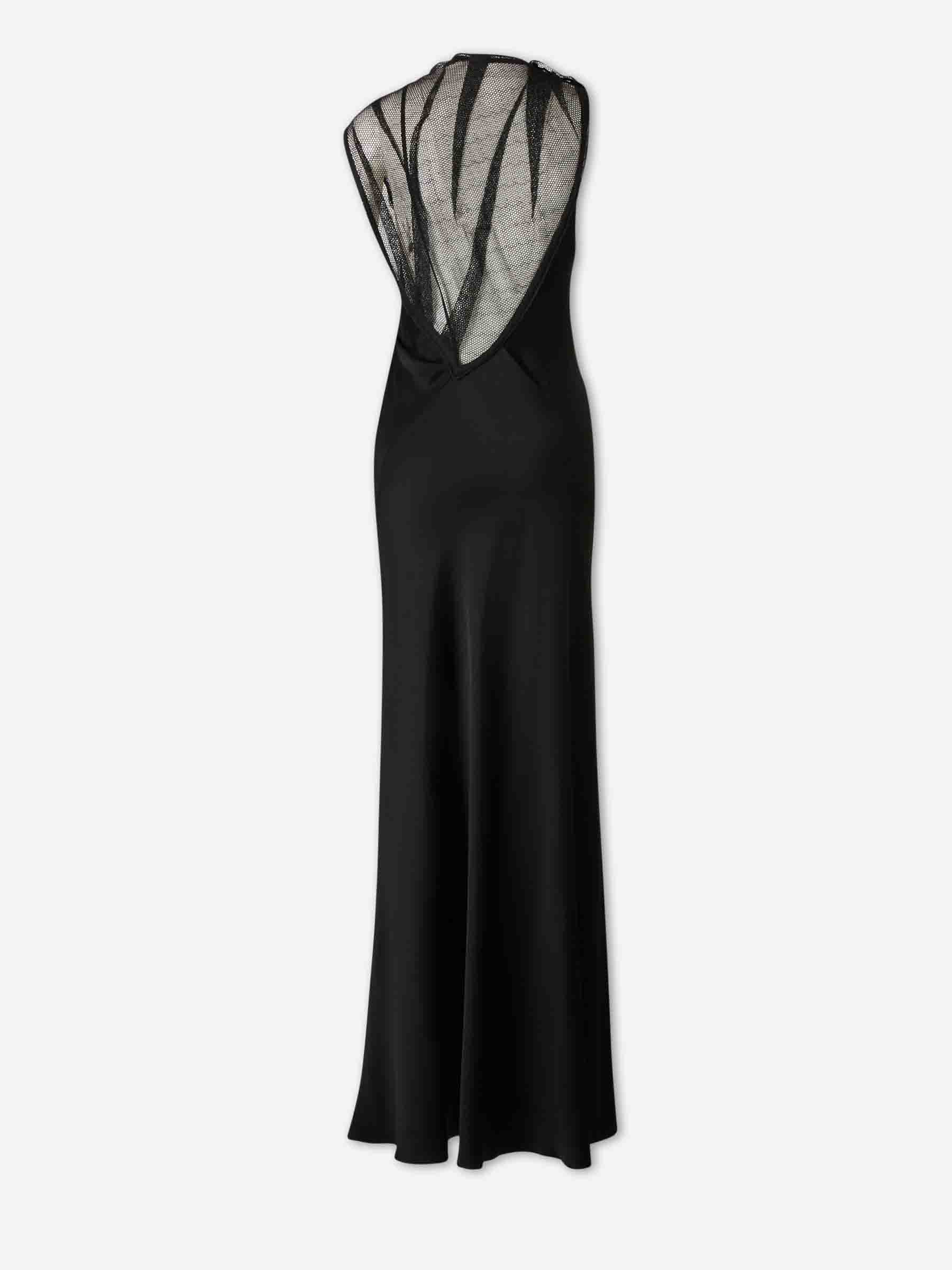 Victoria Beckham Mujer Barcelona Vestido Maxi Mesh color Negro sku 732-001653 01 - Foto 2
