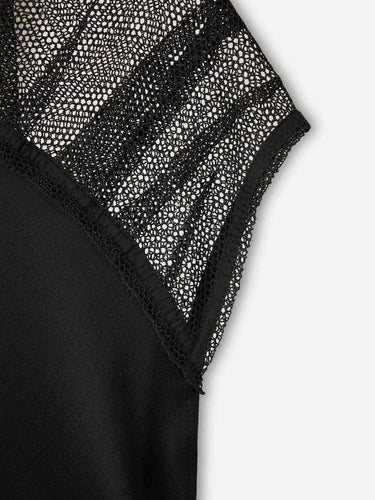 Victoria Beckham Mujer Barcelona Vestido Maxi Mesh color Negro sku 732-001653 01 - Foto 4