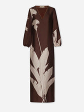 Andres Otalora Mujer Barcelona Vestido Maxi Palmas color Marrón sku 732-001656 01 - Foto 1