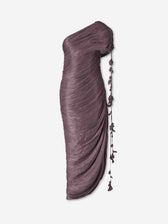 Marmar Halim Mujer Barcelona Vestido Midi Drapeado color Marrón sku 732-001659 01 - Foto 1