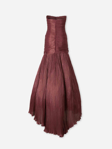 Marmar Halim Mujer Barcelona Vestido Maxi Claudia color Burdeos sku 732-001660 01 - Foto 2