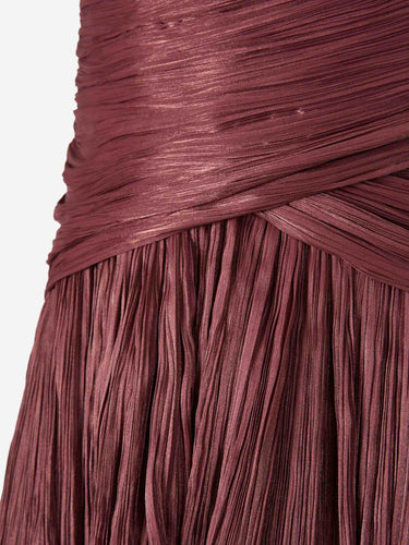 Marmar Halim Mujer Barcelona Vestido Maxi Claudia color Burdeos sku 732-001660 01 - Foto 4