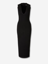 Balmain Mujer Barcelona Vestido Midi Punto color Negro sku 732-001663 01 - Foto 1
