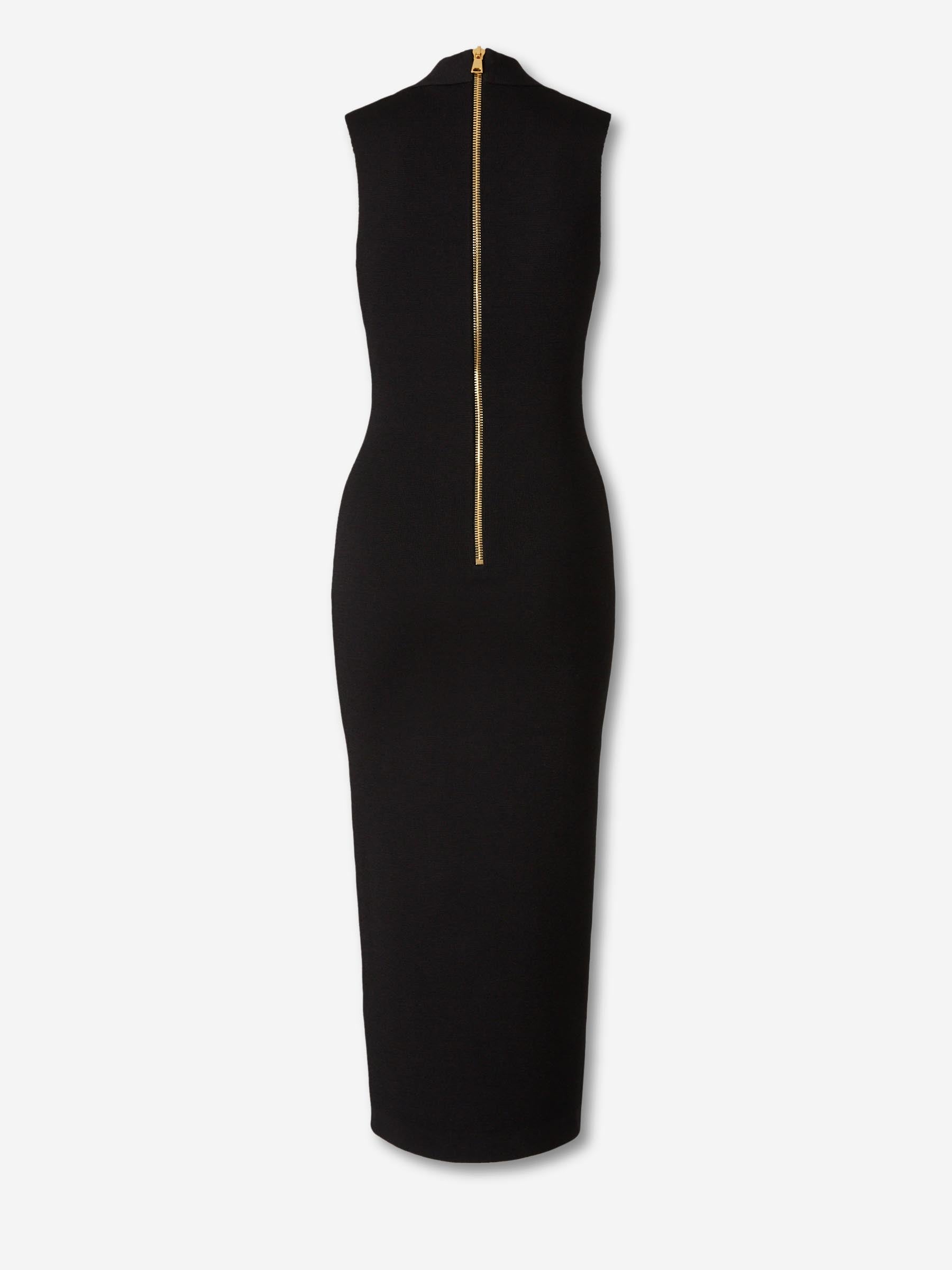 Balmain Mujer Barcelona Vestido Midi Punto color Negro sku 732-001663 01 - Foto 2