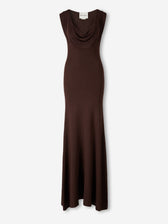Roland Mouret Mujer Barcelona Vestido Maxi Punto color Marrón Oscuro sku 732-001665 01 - Foto 1