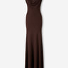 Roland Mouret Mujer Barcelona Vestido Maxi Punto color Marrón Oscuro sku 732-001665 01 - Foto 1