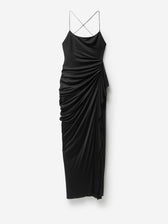 Versace Mujer Barcelona Vestido Maxi Drapeado color Negro sku 732-001666 01 - Foto 1