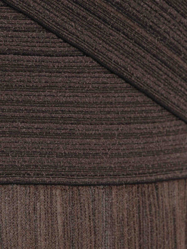 Balmain Mujer Barcelona Vestido Maxi Acanalado color Marrón Oscuro sku 732-001669 01 - Foto 3