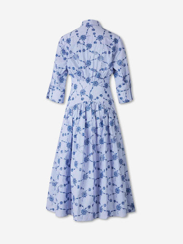 Silvia Tcherassi Mujer Barcelona Vestido Midi Indy color Azul sku 732-001673 01 - Foto 2