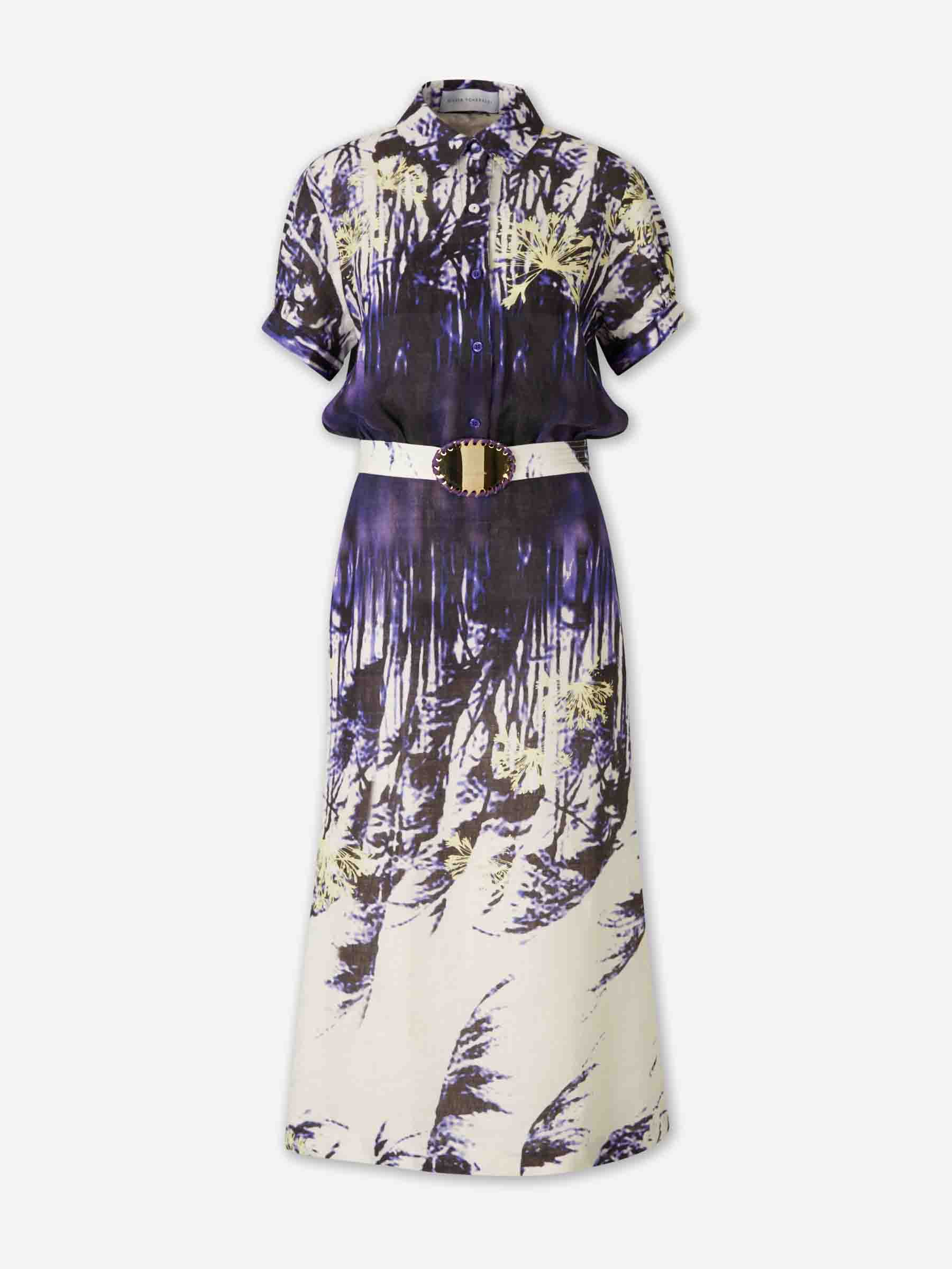 Silvia Tcherassi Mujer Barcelona Vestido Midi Lee color Multicolor sku 732-001675 01 - Foto 1