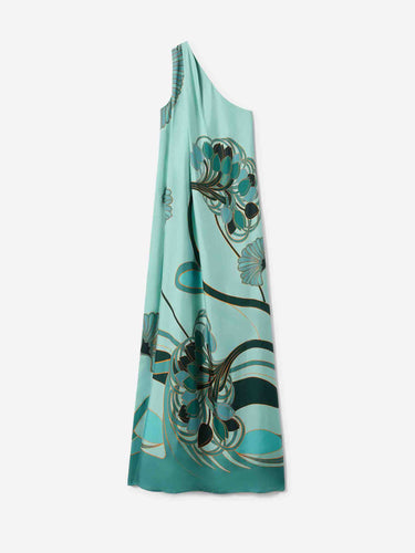 LaDoubleJ Mujer Barcelona Vestido de seda con silueta fluida y drapeado lateral color Estampados sku 732-001685 01 - Foto 3