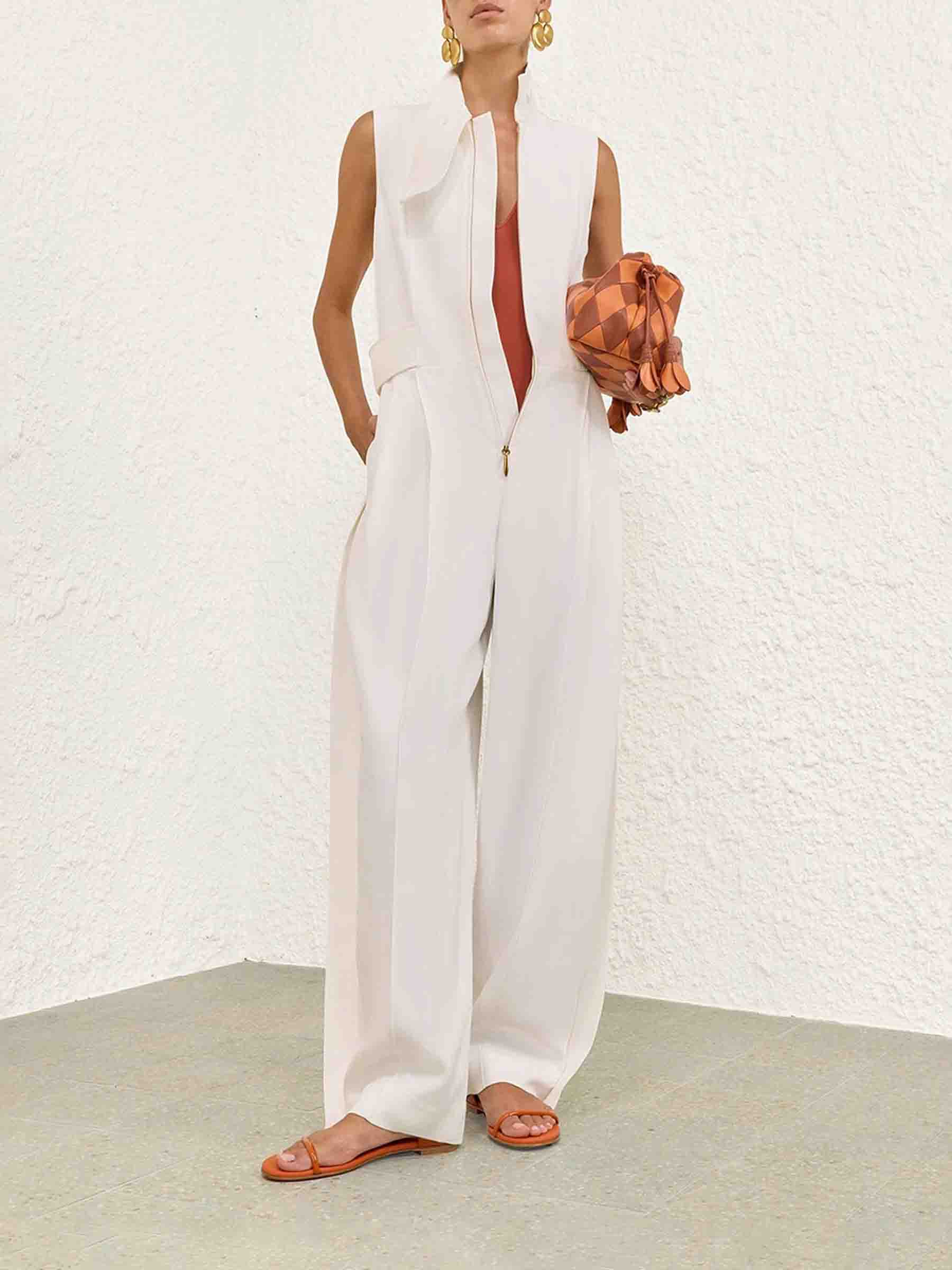 Zimmermann Mujer Barcelona Mono Luna Twill color Blanco sku 732-001702 01 - Foto 2