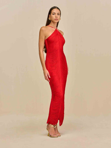 Cult Gaia Mujer Barcelona Vestido Midi Renata color Rojo sku 732-001704 01 - Foto 1