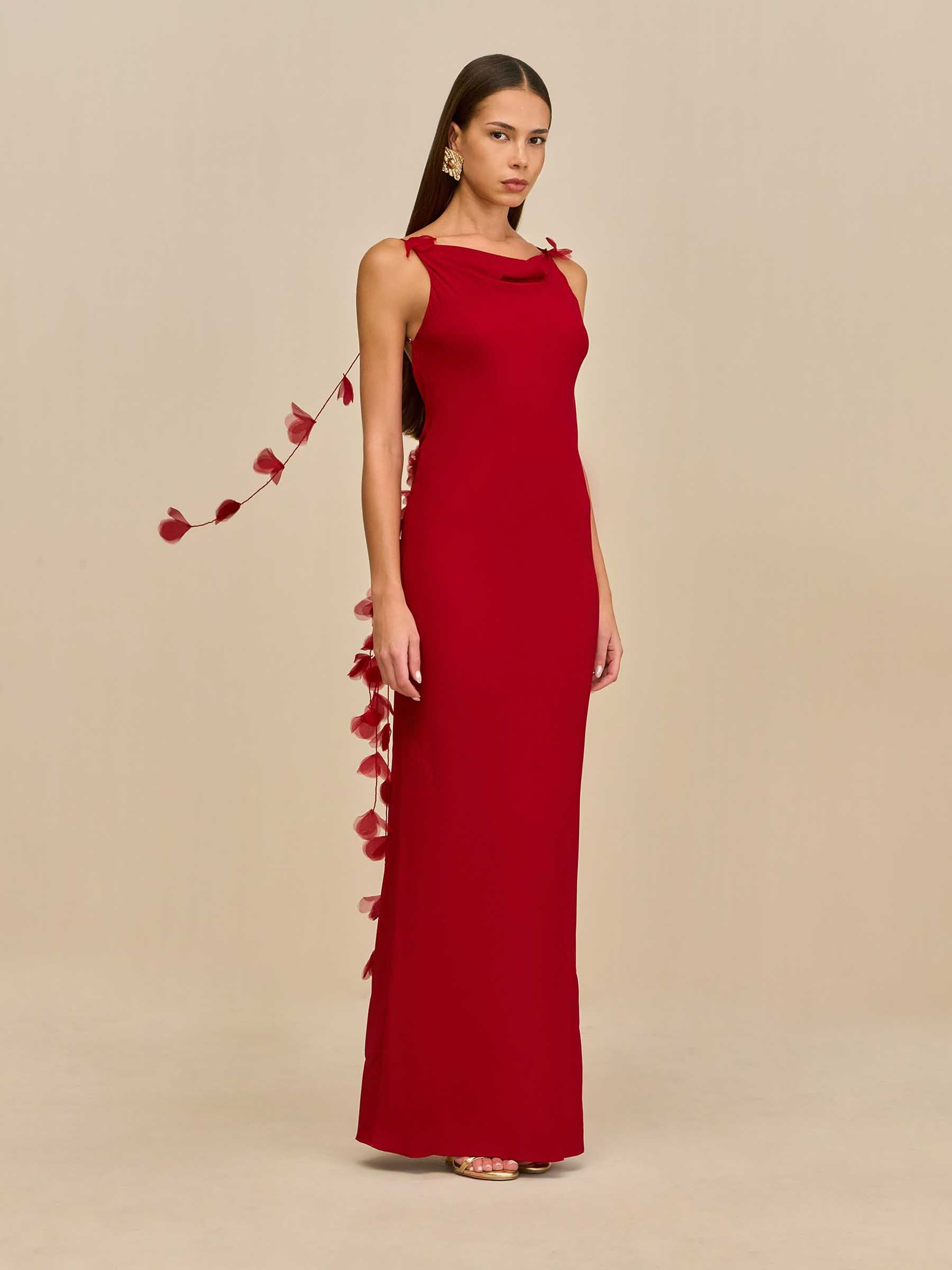 Cult Gaia Mujer Barcelona Vestido Nymeria Grown color Rojo sku 732-001705 01 - Foto 1