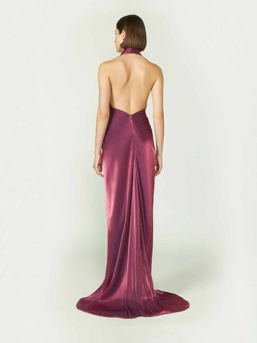 Costarellos Mujer Barcelona Vestido Maxi Colette color Cereza sku 732-001706 01 - Foto 3