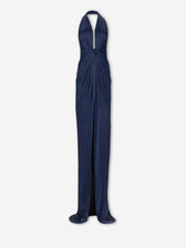 Costarellos Mujer Barcelona Vestido Maxi Colette color Azul Noche sku 732-001706 02 - Foto 2