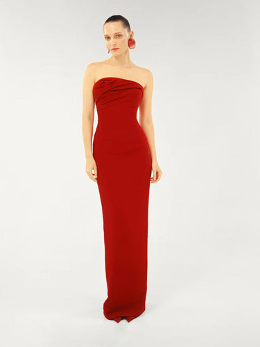 Marmar Halim Mujer Barcelona Vestido Maxi Floral color Rojo sku 732-001710 01 - Foto 2