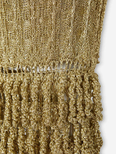 Cult Gaia Mujer Barcelona Vestido Crochet Morgan color Dorado sku 732-001720 01 - Foto 5