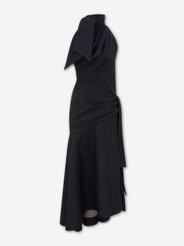 Zimmermann Mujer Barcelona Vestido Drapeado Valiat color Azul Denim Oscuro sku 732-001738 01 - Foto 1
