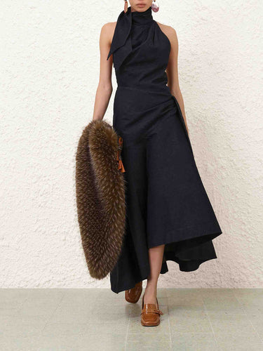 Zimmermann Mujer Barcelona Vestido Drapeado Valiat color Azul Denim Oscuro sku 732-001738 01 - Foto 2