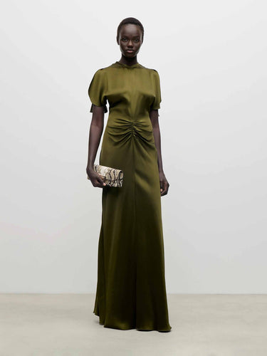 Victoria Beckham Mujer Barcelona Vestido Maxi Isabella color Verde Militar sku 732-001743 01 - Foto 2