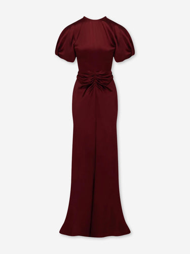 Victoria Beckham Mujer Barcelona Vestido Maxi Isabella color Burdeos sku 732-001744 01 - Foto 1
