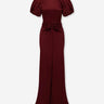 Victoria Beckham Mujer Barcelona Vestido Maxi Isabella color Burdeos sku 732-001744 01 - Foto 1