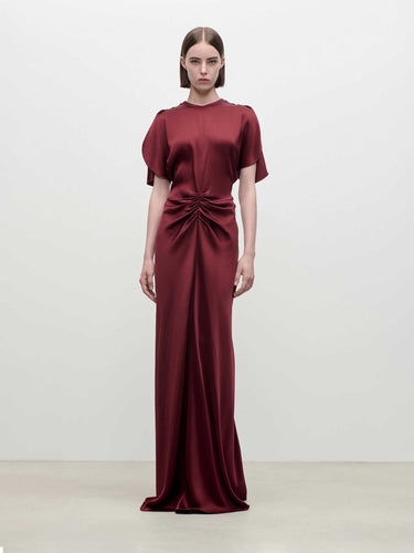 Victoria Beckham Mujer Barcelona Vestido Maxi Isabella color Burdeos sku 732-001744 01 - Foto 2