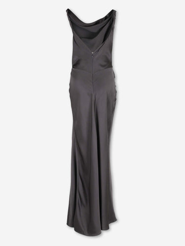 Victoria Beckham Mujer Barcelona Vestido Posy Gown color Gris Antracita sku 732-001746 01 - Foto 2