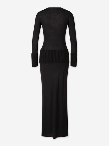 Alaïa Mujer Barcelona Vestido Maxi Punto color Negro sku 732-001747 01 - Foto 2