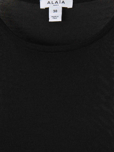 Alaïa Mujer Barcelona Vestido Maxi Punto color Negro sku 732-001747 01 - Foto 3