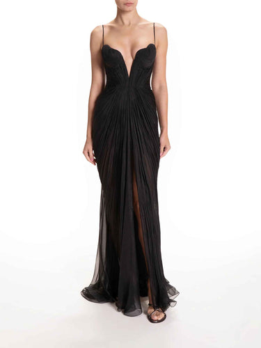 Maria Lucia Hohan Mujer Barcelona Vestido Maxi Cecilia color Negro sku 732-001754 01 - Foto 2