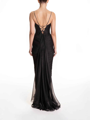 Maria Lucia Hohan Mujer Barcelona Vestido Maxi Cecilia color Negro sku 732-001754 01 - Foto 3