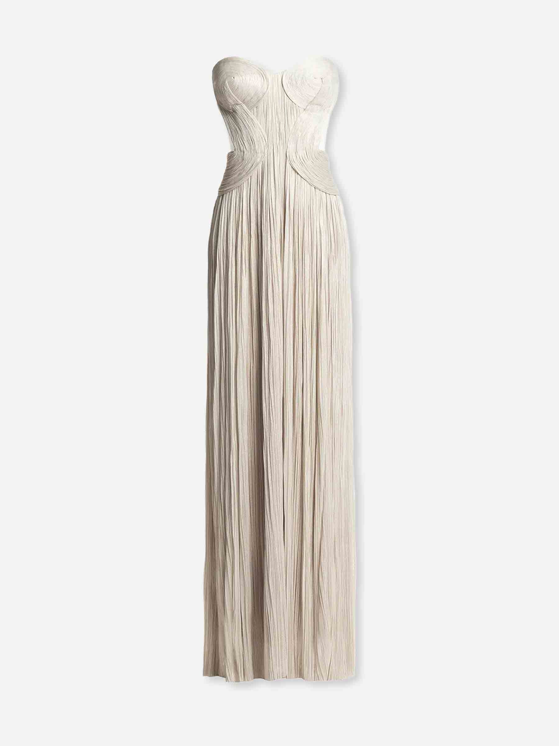 Maria Lucia Hohan Mujer Barcelona Vestido Maxi Kamina color Beige sku 732-001756 01 - Foto 1