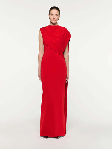 Roland Mouret Mujer Barcelona Vestido Maxi Asimétrico color Rojo sku 732-001765 01 - Foto 1