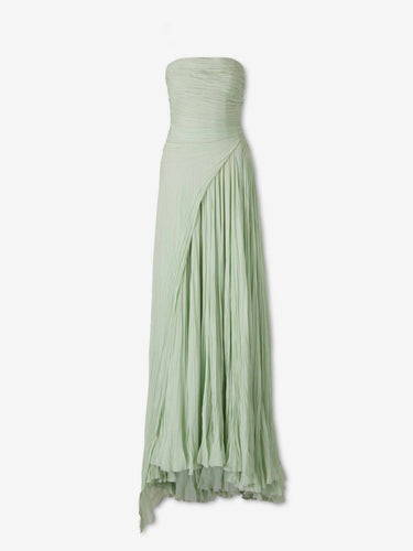 Vestido Seda Drapeado
